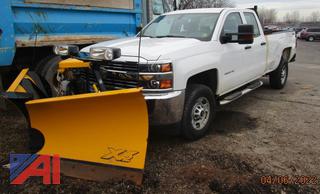 2015 Chevy Silverado 2500 Pickup Truck with Plow